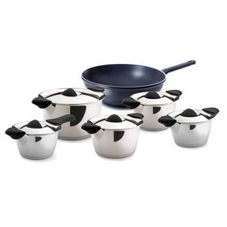 Q-linair Classic pannenset 5-delig + easy induction wok