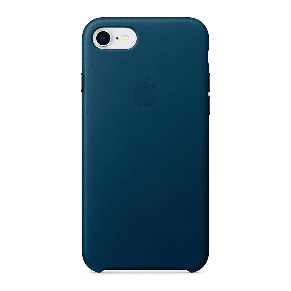 Apple iPhone 8 / 7 leren backcover, Kosmosblauw