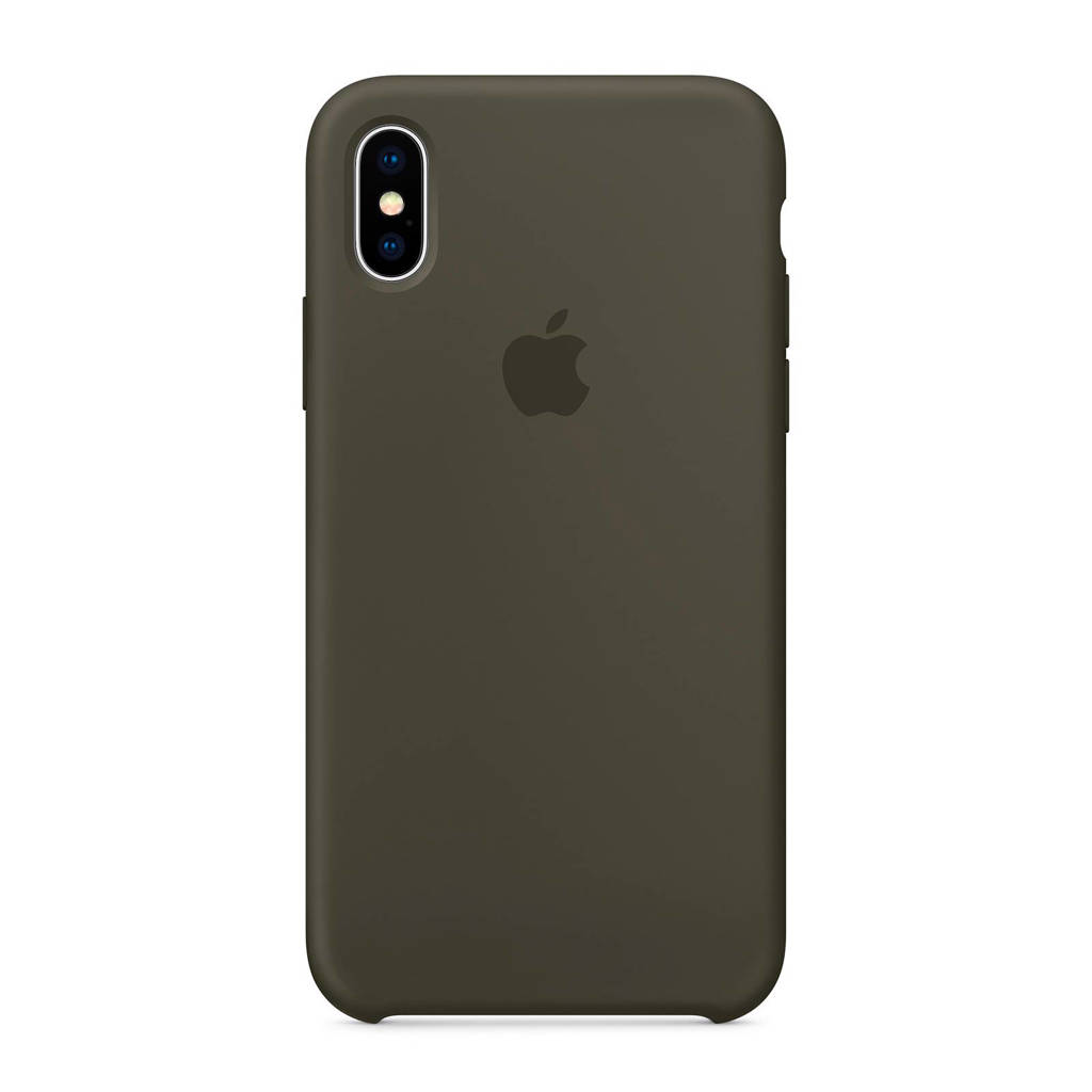 Apple iPhone X backcover, Donker olijfgroen