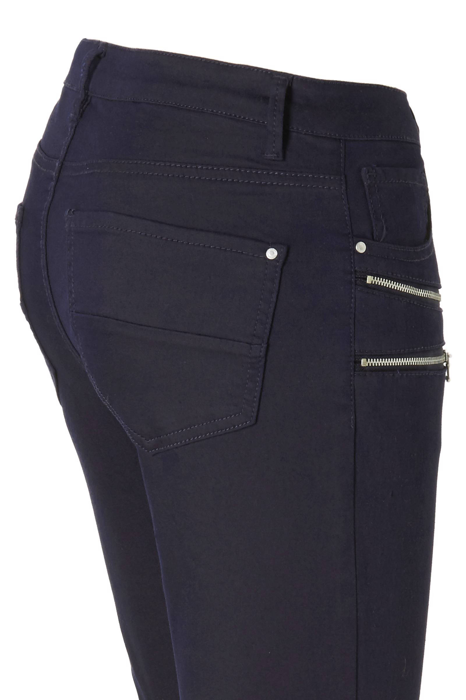 FREEQUENT 7/8 skinny fit broek met ritsen | wehkamp