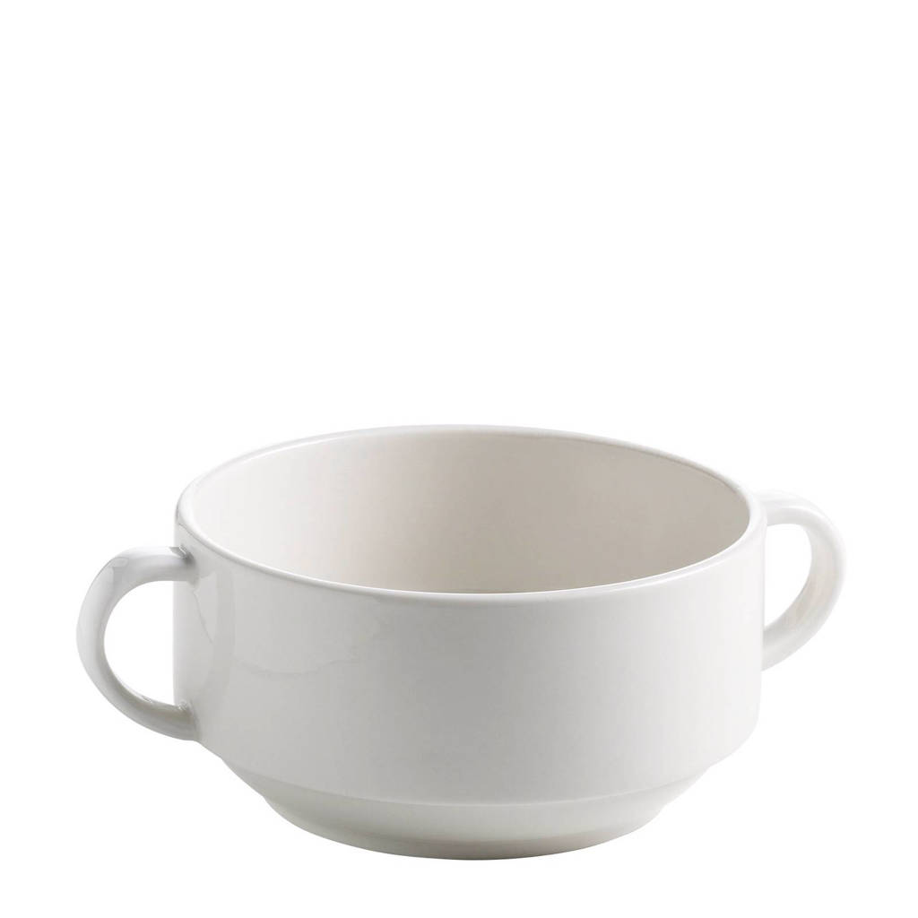 Maxwell & Williams White Basics soepkom (Ø11,5 cm) (set van 2), Wit