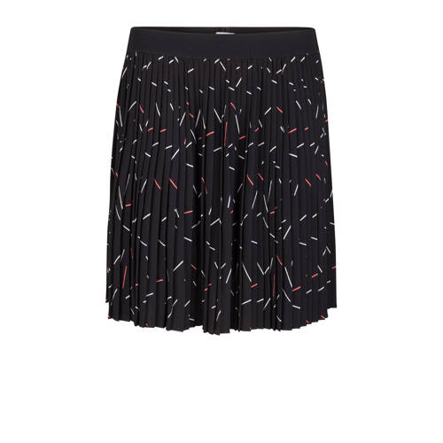 We Fashion Plisse Rok All Over Print Zwart we fashion kopen in de aanbieding