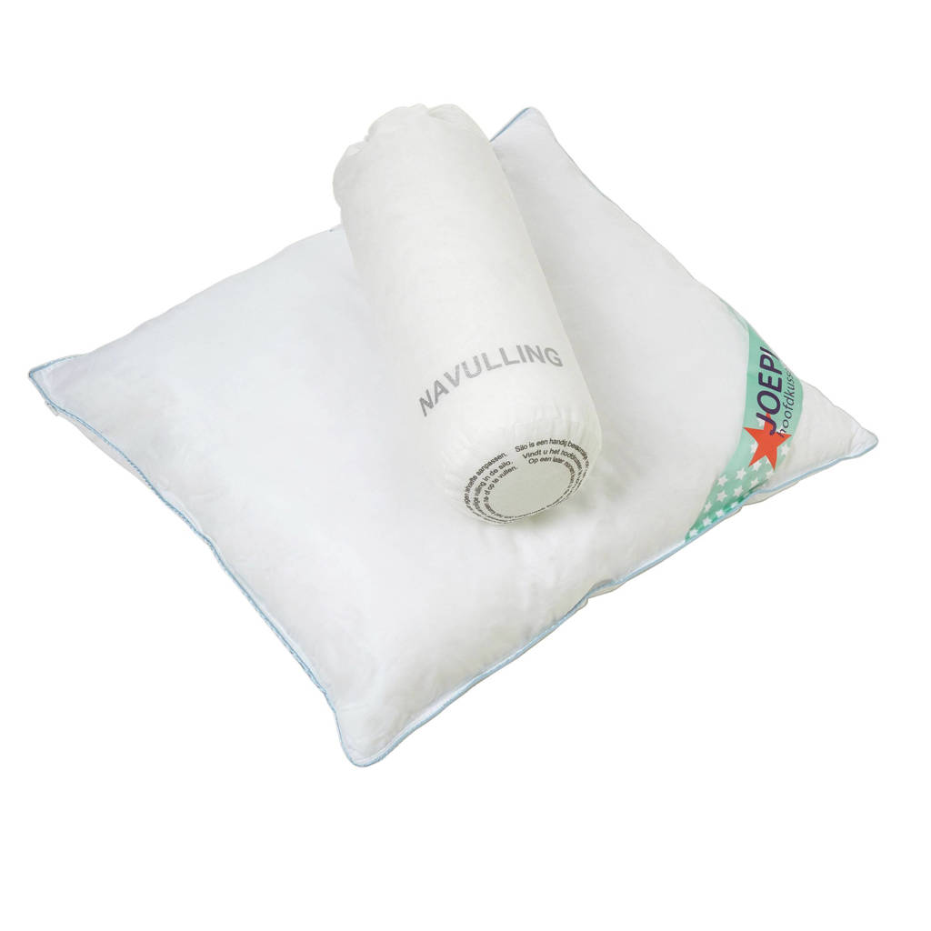 Polydaun synthetisch hoofdkussen Joepi comfort-O-bol, Wit