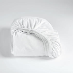 jersey hoeslaken - wit (25 cm hoog)