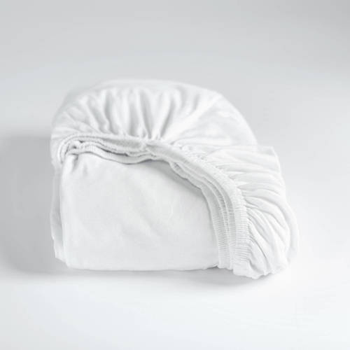 Cinderella - Hoeslaken (tot 25 cm) - Jersey - 70x200 cm - White