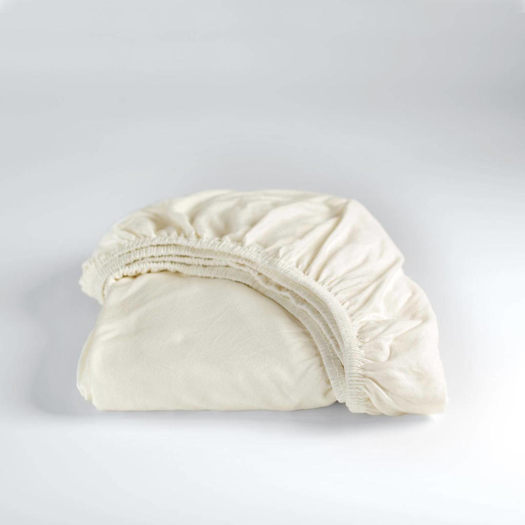 Cinderella jersey hoeslaken - ivoor (25 cm hoog)