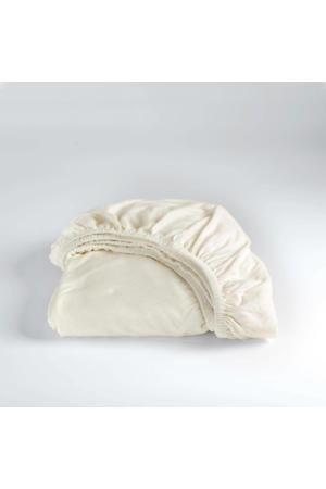 jersey hoeslaken - ivoor (25 cm hoog)