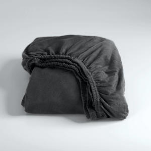 jersey hoeslaken - antraciet (25 cm hoog)