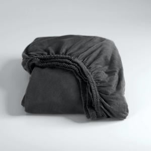 jersey hoeslaken - antraciet (25 cm hoog)