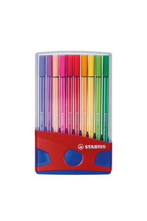 Premium Viltstift - Pen 68 - ColorParade - Set Met 20 Verschillende Kleuren