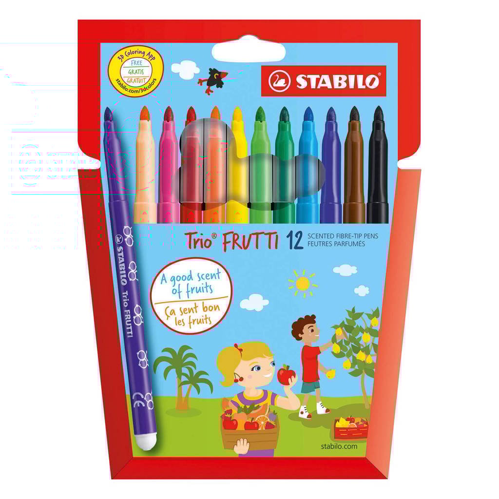 Stabilo Trio Frutti viltstiften (12 st.)