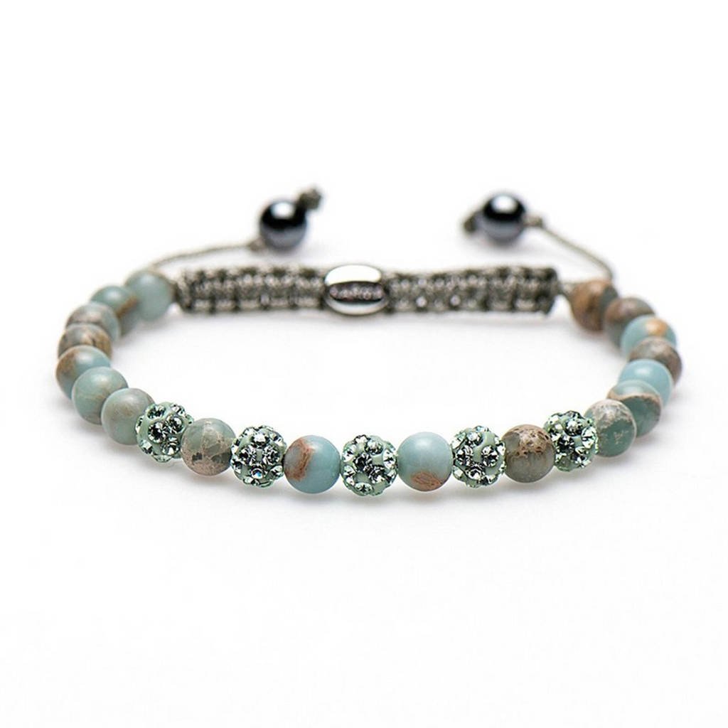 Karma armband - 83030, Blauw/groen