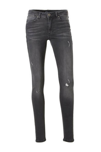 super comfort skinny denim met destroy