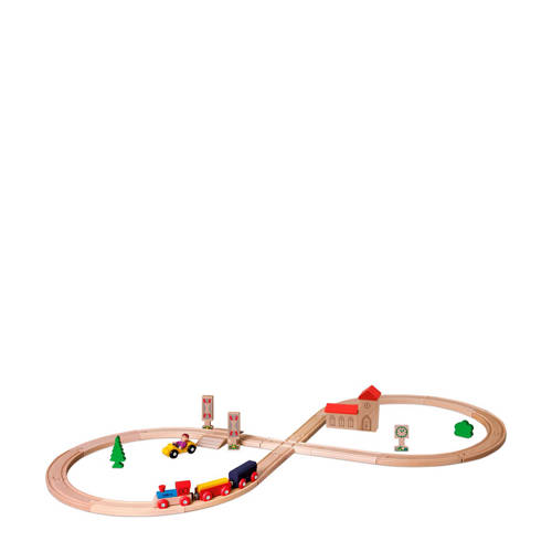 Eichhorn Houten 35 Delig Treinset Met Accessoires eichhorn kopen in de aanbieding