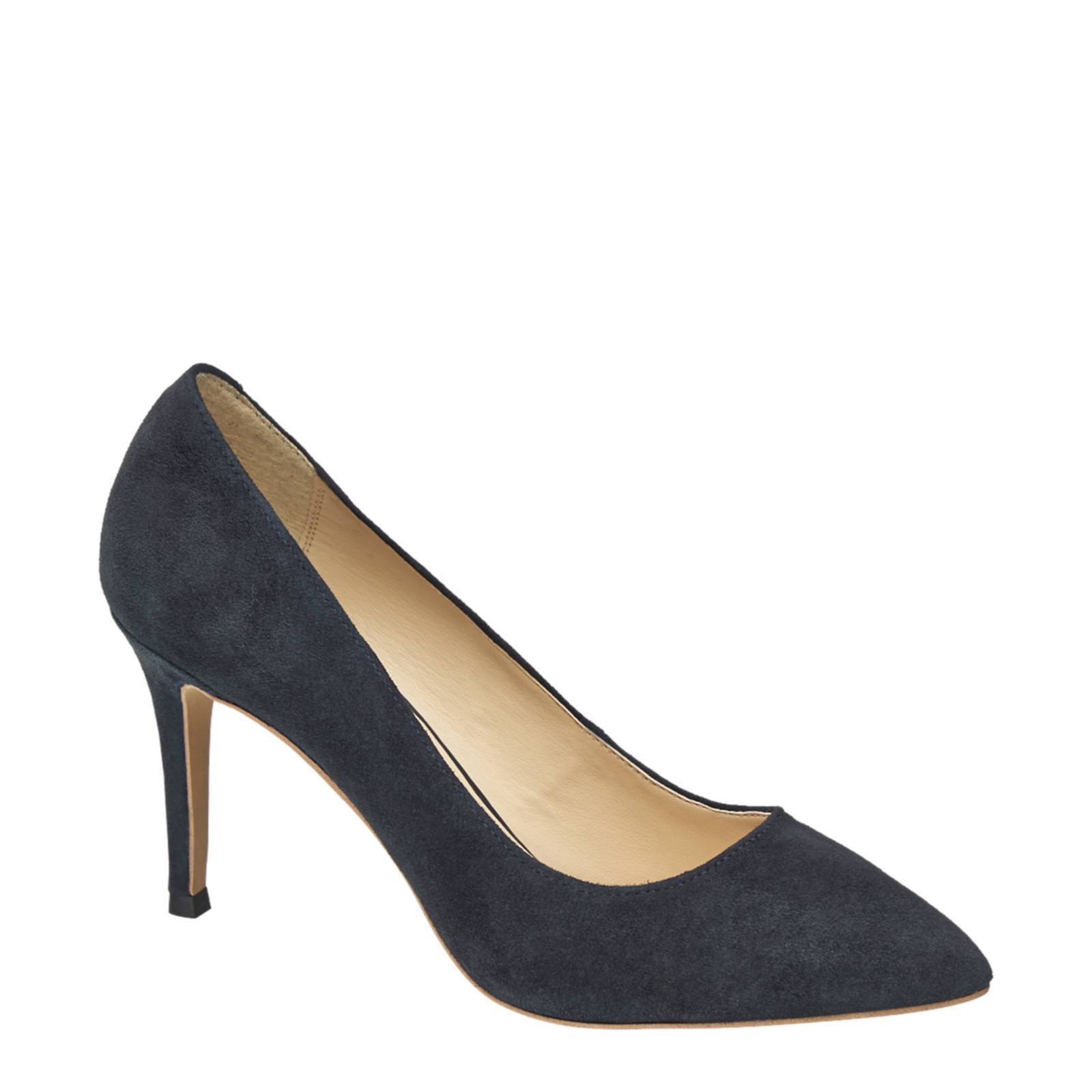 Blauwe pumps van online haren