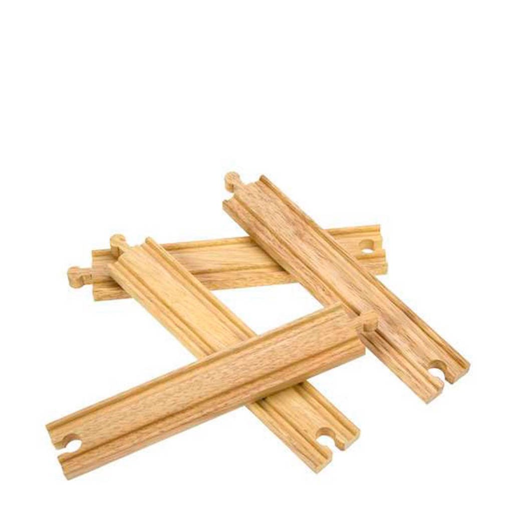 Big Jigs houten 4 stuks rails recht lang