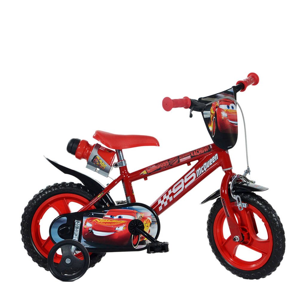 Dino Bikes Cars 12 inch kinderfiets, Rood