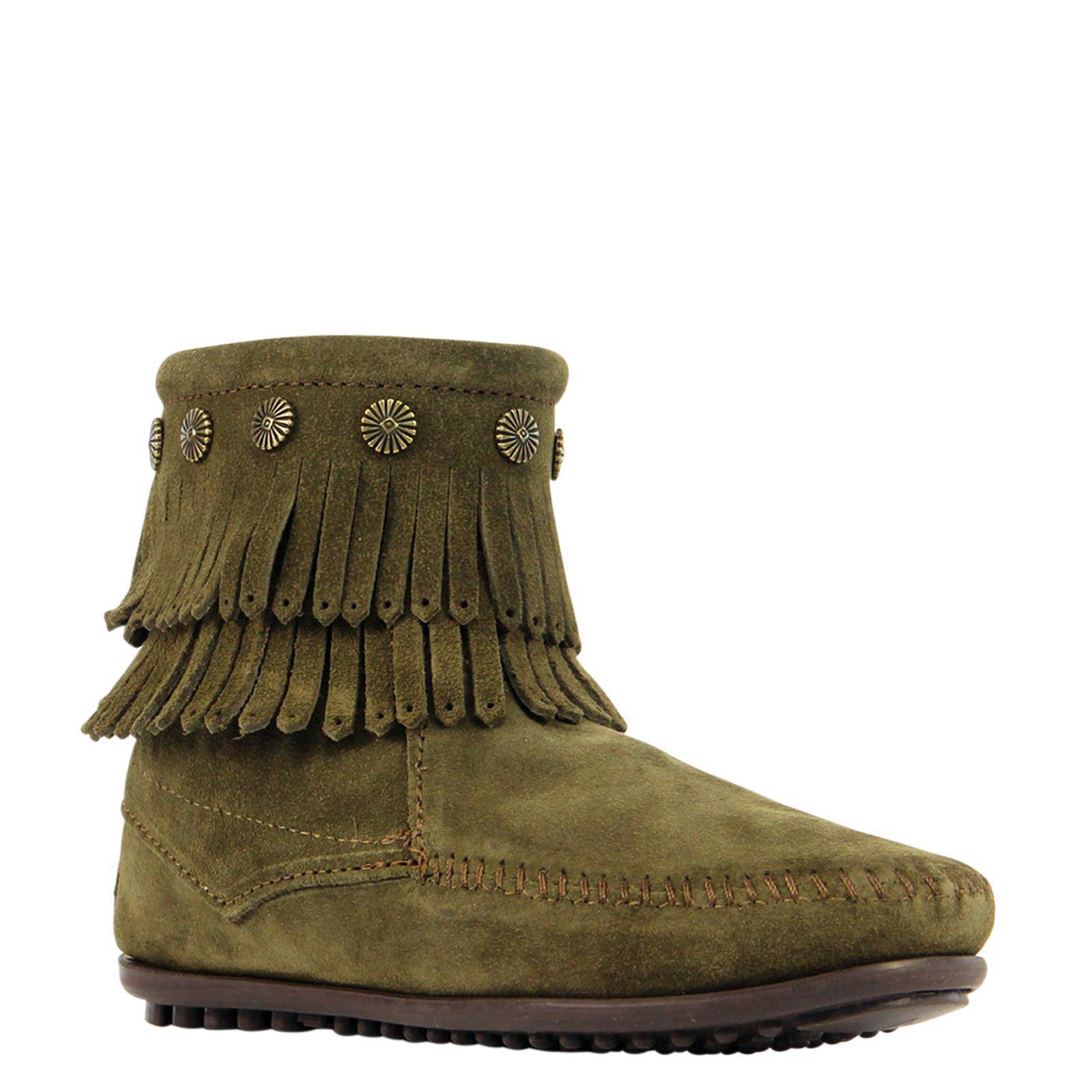 Minnetonka suède enkellaarzen | wehkamp