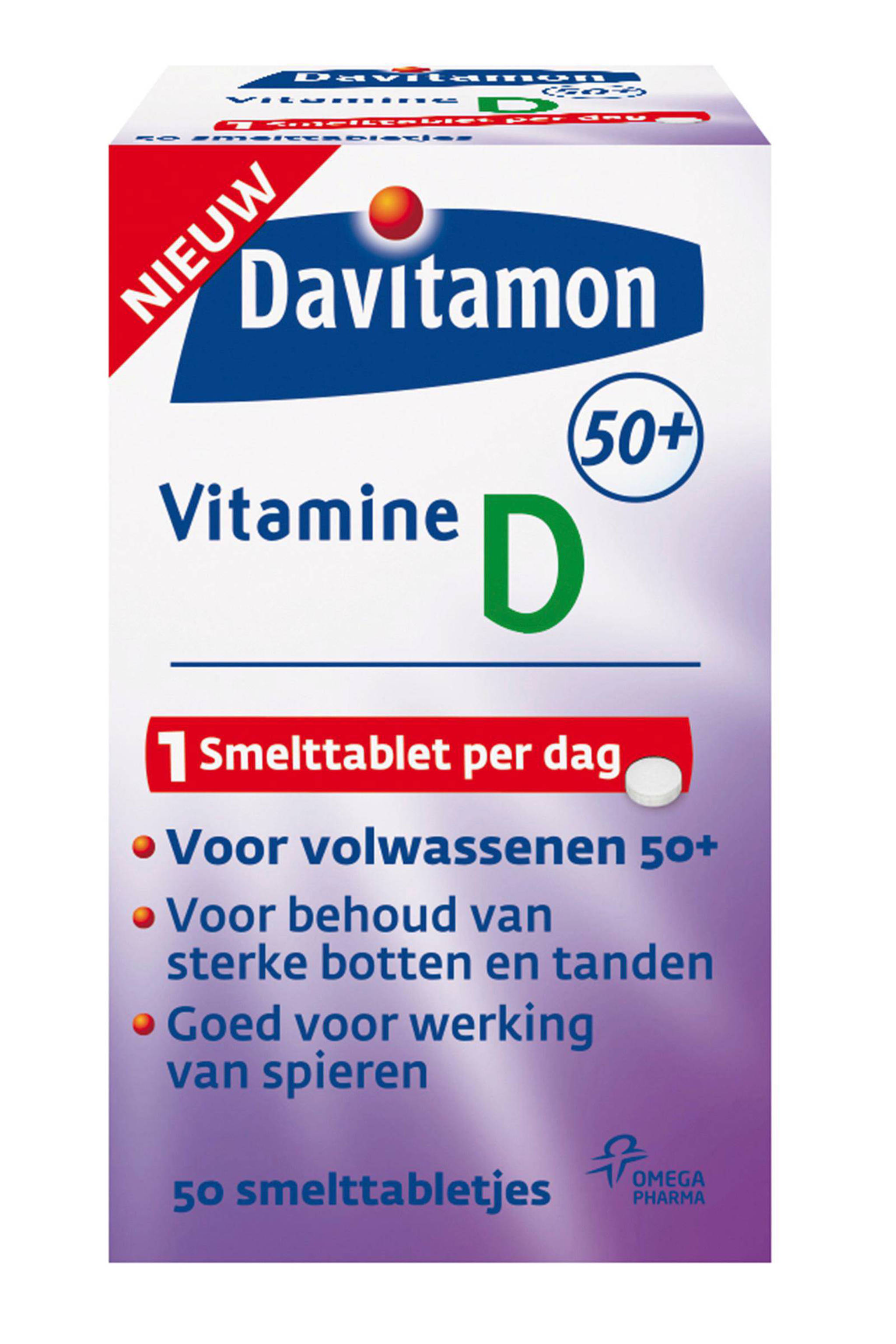 stoom reservering Ontaarden Davitamon Vitamine D 50+ smelttabletten - 50 stuks | wehkamp