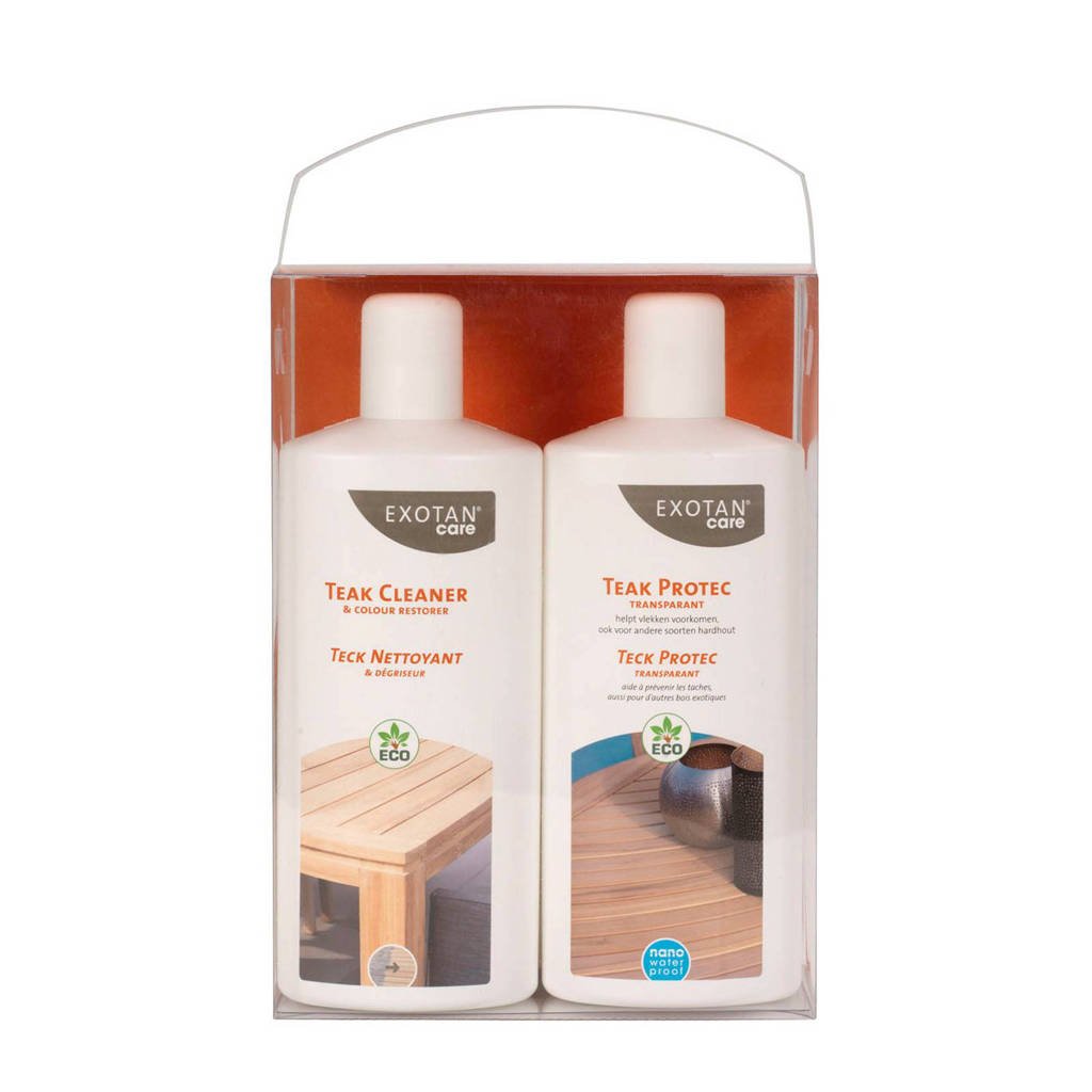 Exotan Care hardhout/teak onderhoudspakket (set van 4)