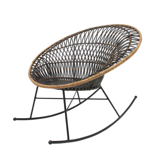 Hk Living Hkliving Schommelstoel Rattan Rocking Lounge hk living kopen in de aanbieding