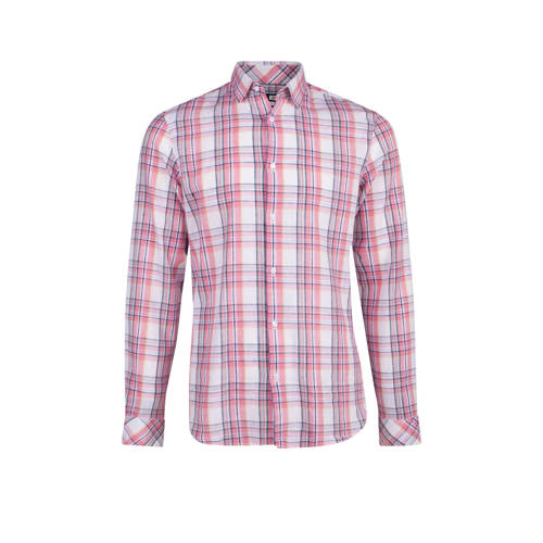 We Fashion Geruite Slim Fit Overhemd Met Linnen Lichtroze we fashion kopen in de aanbieding We Fashion Geruite Slim Fit Overhemd Met Linnen Lichtroze we fashion kopen in de aanbieding