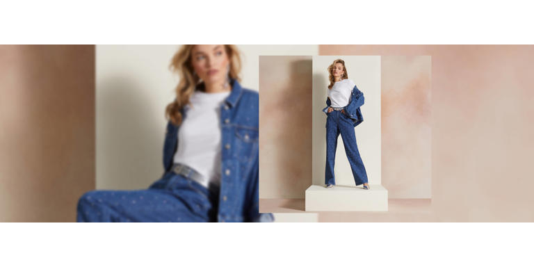 Denim kleding dames new arrivals