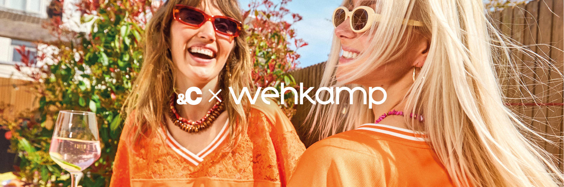 Top Teaser Lite - SS26 - &C x Wehkamp oranje shirt