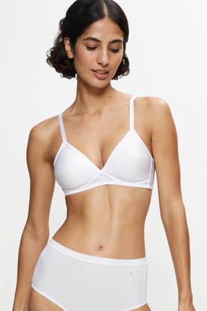 voorgevormde bh zonder beugel Soft Sensation wit