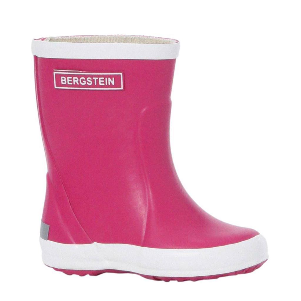 Dieproze jongens en meisjes Bergstein regenlaarzen Fuchsia van 100% rubber