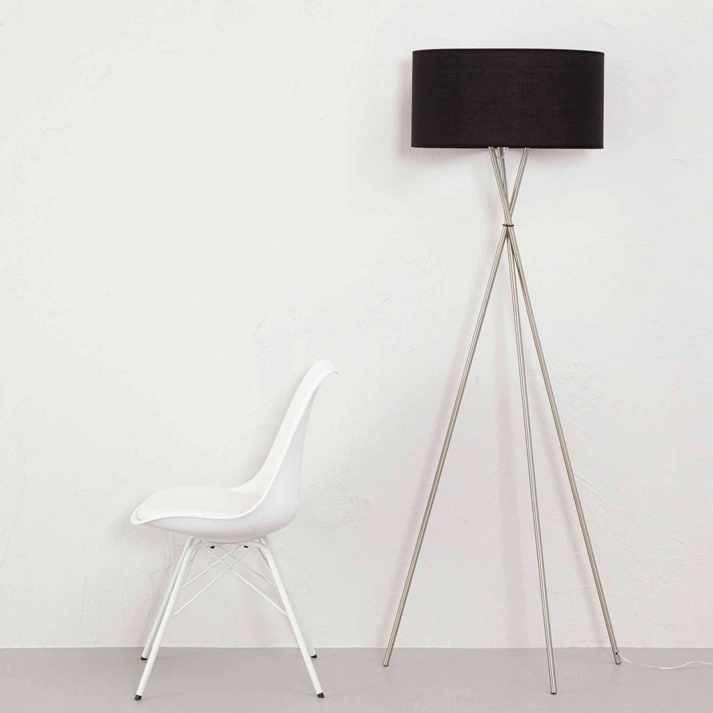 home sweet home vloerlamp (met gratis LED lamp), Zwart