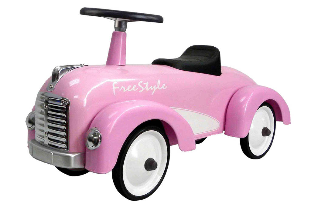 Retro Roller Cadillac loopauto, Roze