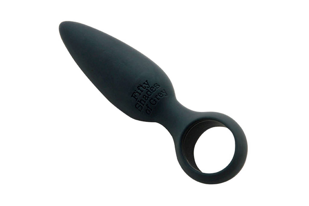 Fifty Shades of Grey Silicone butt plug - Zwart, Grijs