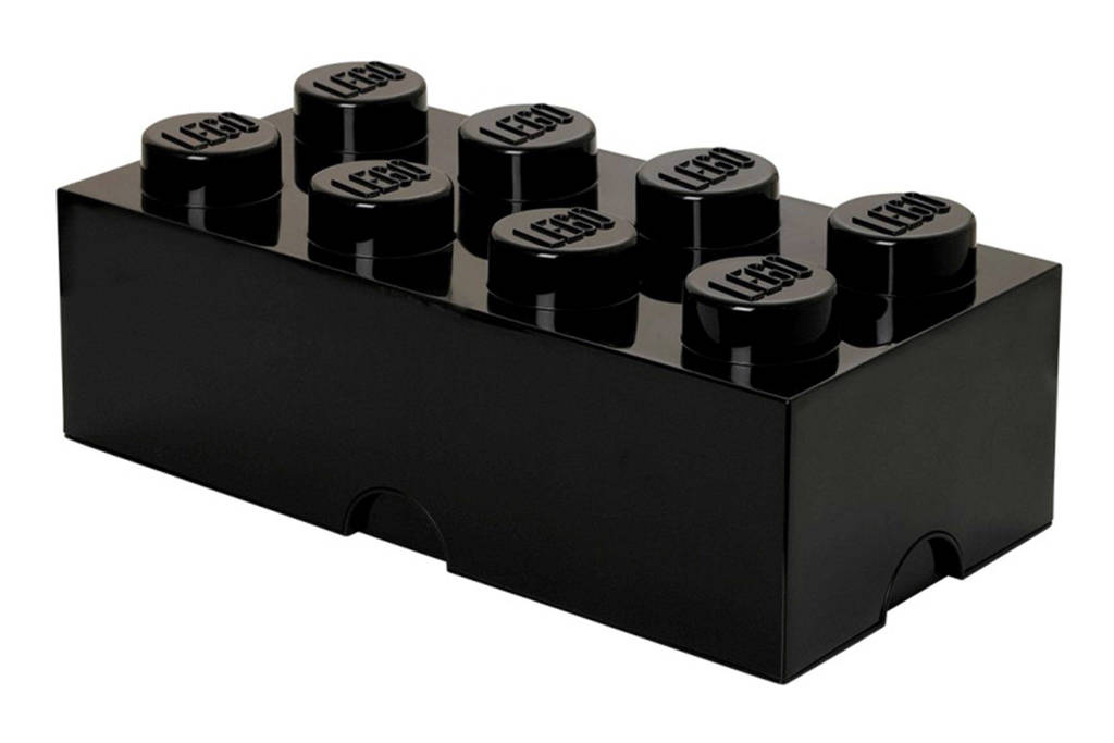 LEGO Opbergen zwarte opbergbox Brick 8 40041733
