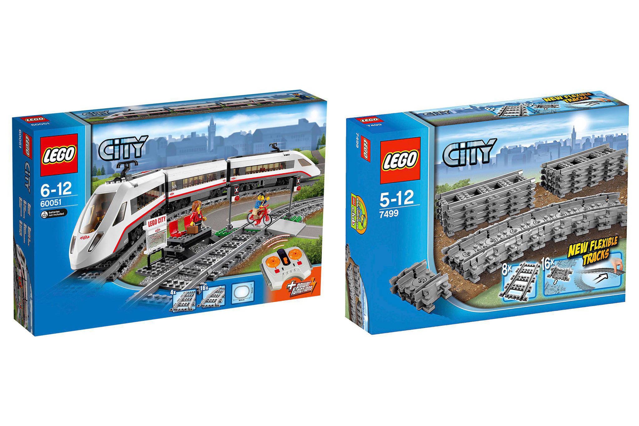 LEGO City hogesnelheids 60051 + flexibele rails 7499 | wehkamp