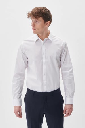 slim fit overhemd wit