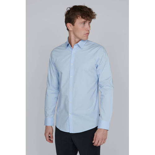 Matinique slim fit overhemd ROBO chambray blue afbeelding