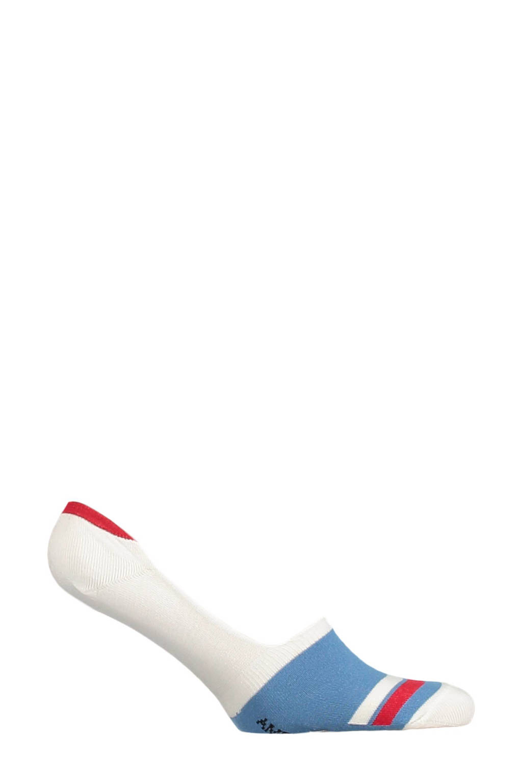 America Today sneakersokken, Ecru/blauw