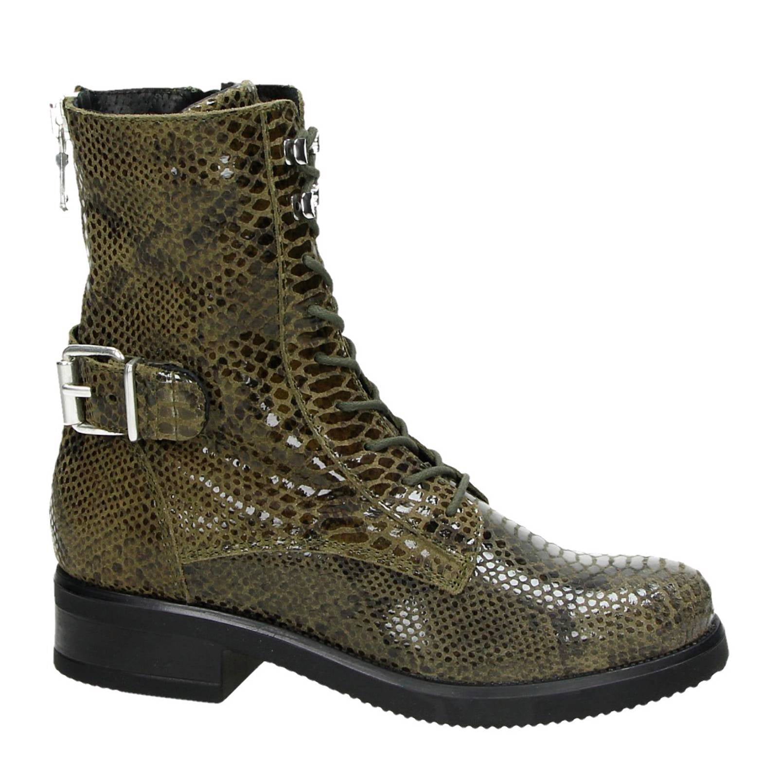 PS Poelman leren veterboots | wehkamp