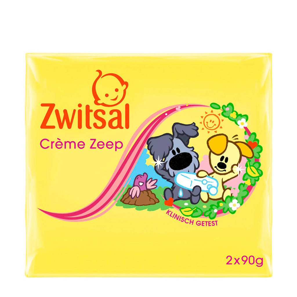 Zwitsal Woezel & Pip crème zeep tablet - 2x90 g - baby