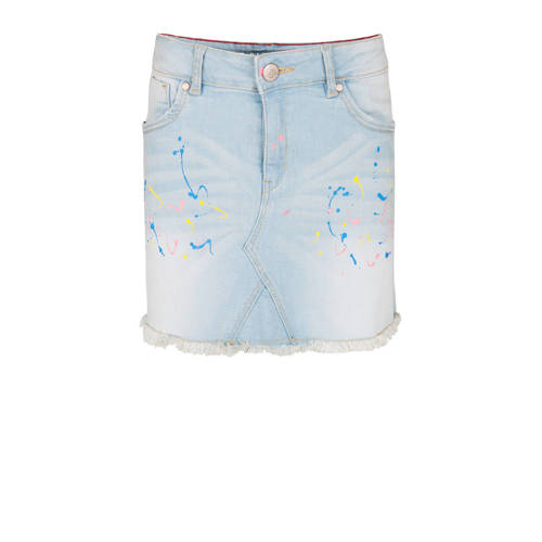We Fashion Blue Ridge Spijkerrok Met Verfspatten we fashion kopen in de aanbieding