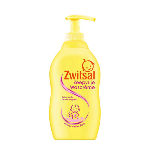 Zwitsal Zeepvrije Wascreme Pomp 400 Ml Baby zwitsal kopen in de aanbieding