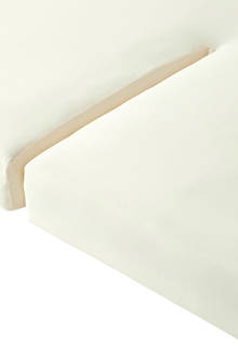 katoenen jersey splithoeslaken Ecru