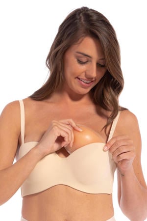 siliconen full cup bh vulling beige