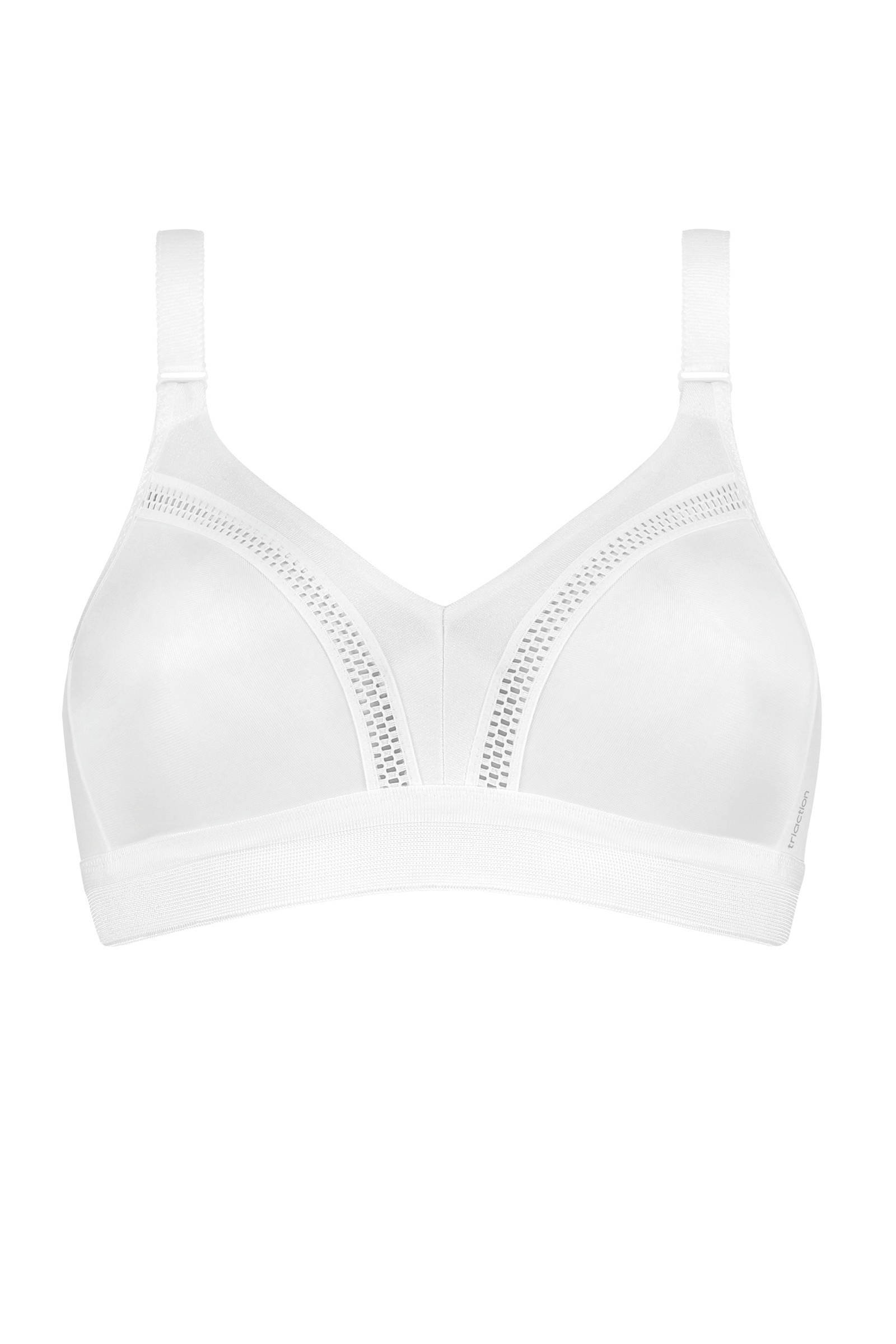 Triumph Tri-action Workout Sport Beha zonder beugel D-F cup WHITE –