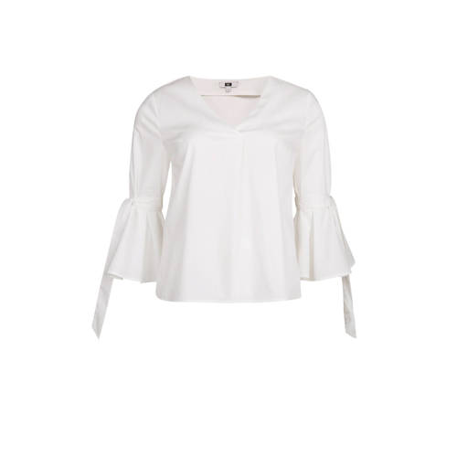 We Fashion Top Met Striksluiting Gebroken Wit we fashion kopen in de aanbieding