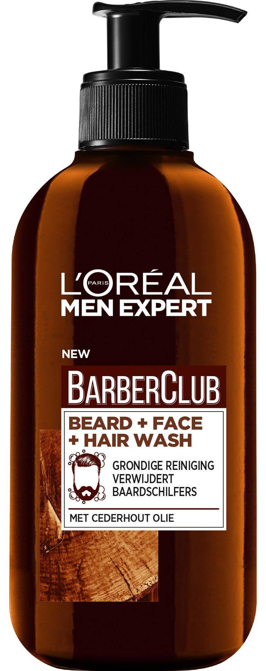 L'Oréal Paris Men Expert BarberClub Beard + Face + Hair baardshampoo - 200 ml