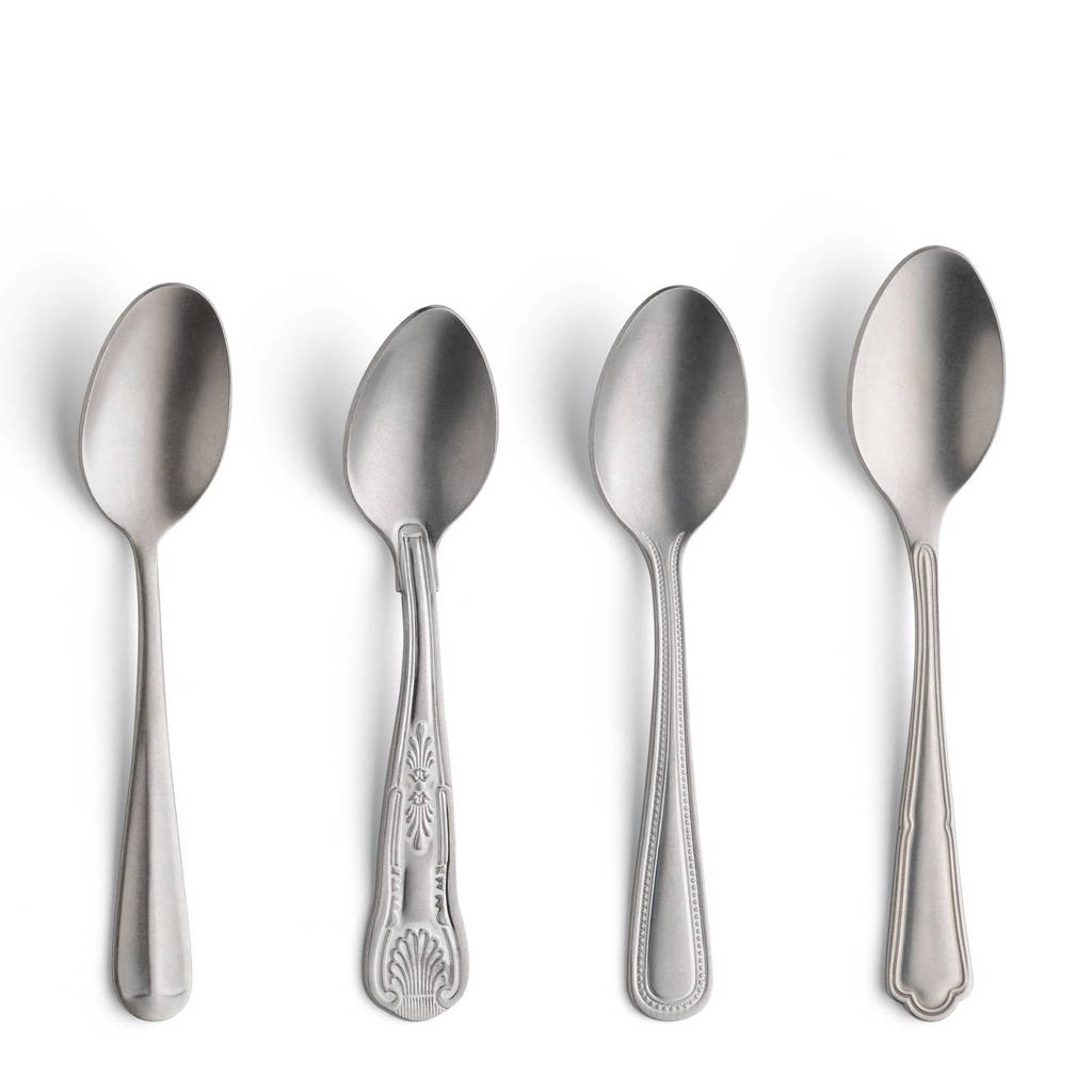 Amefa Vintage Mix & Match koffielepel (8-delig), Zilver