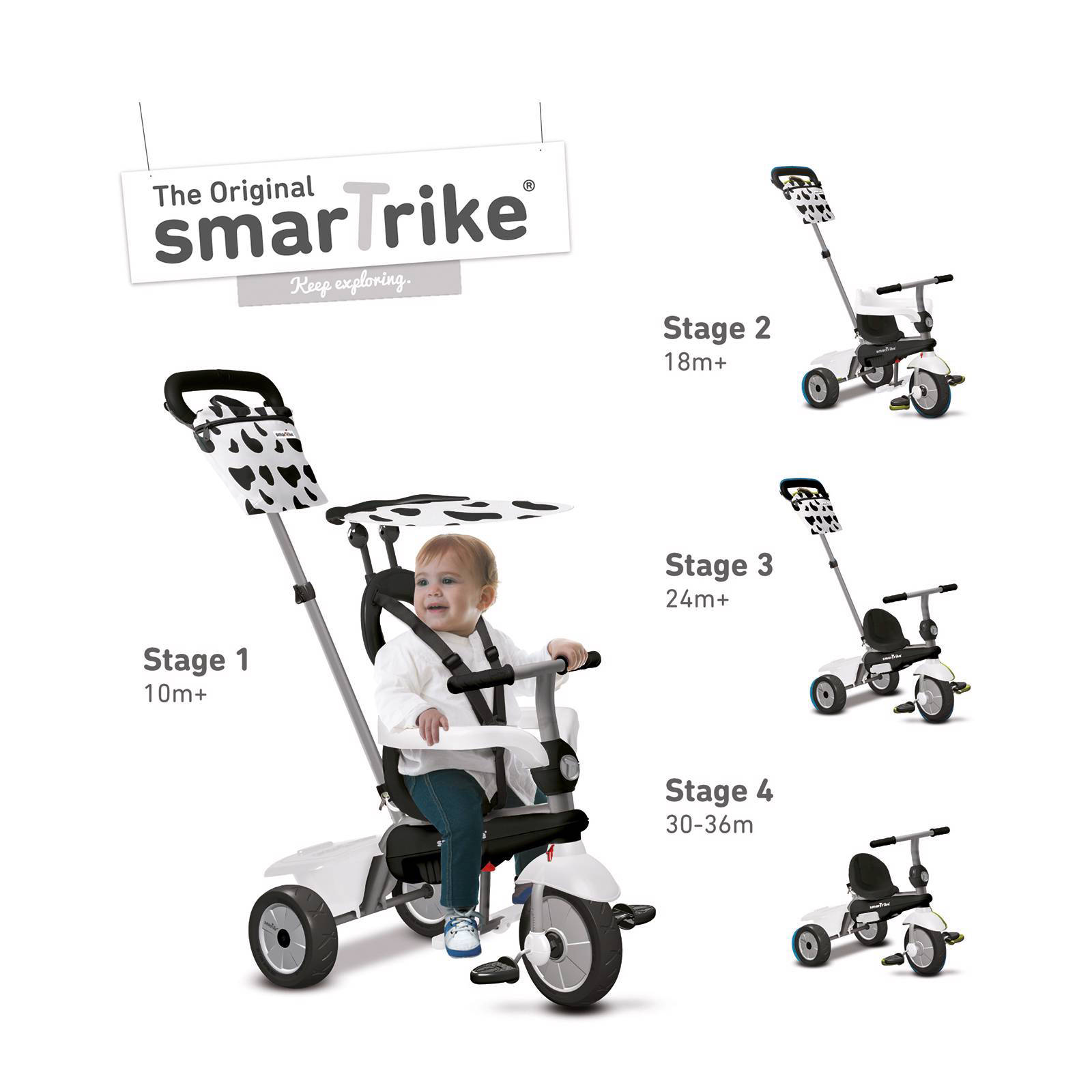 SmarTrike Vanilla 4 in 1 driewieler 