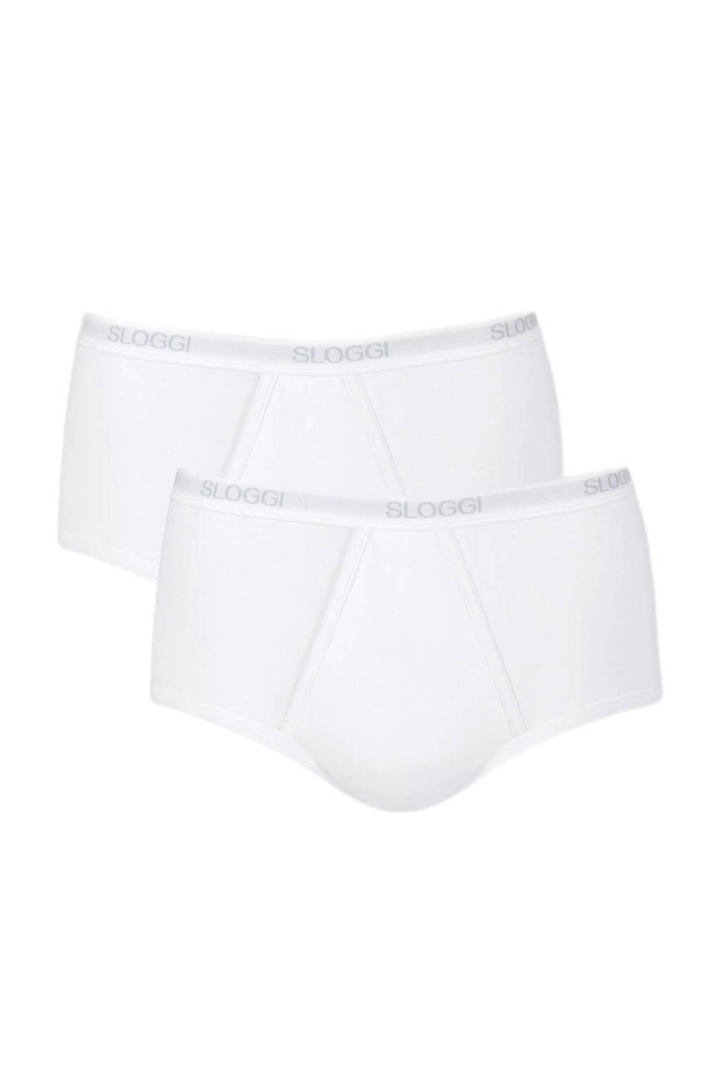 sloggi men Basic maxislip (set van 2), Wit